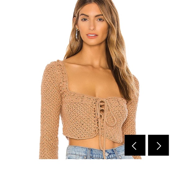 Tularosa Tops - Tularosa Zenith crochet sweater